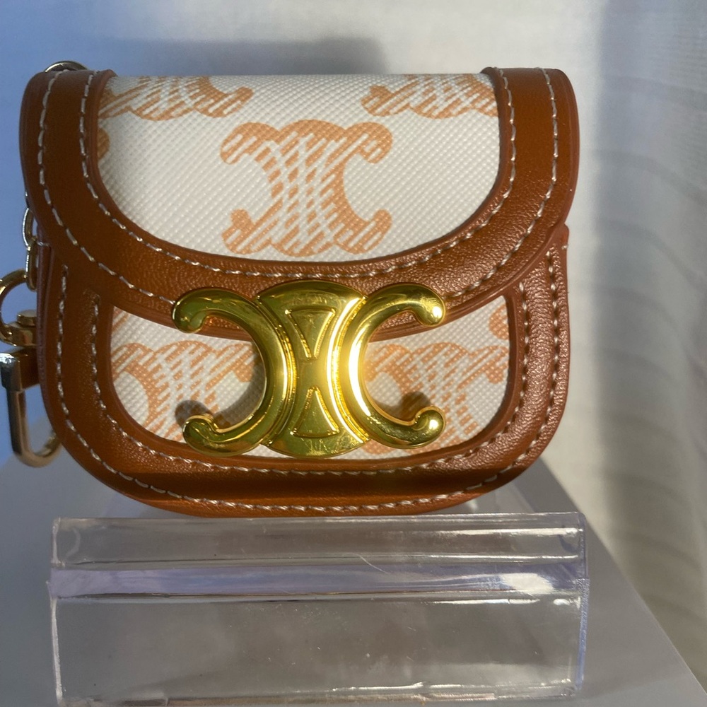 Luxury Mini Crossbody Bag Keychain, Bag Charm or AirPod Holder